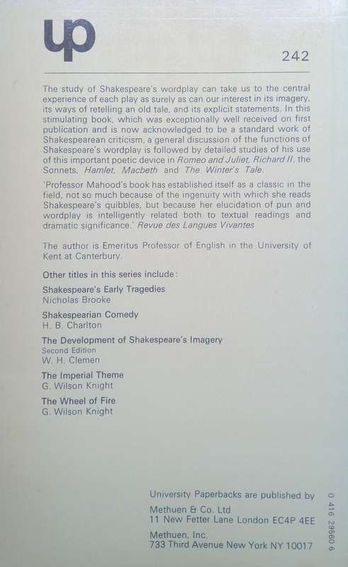 M.M. Mahood, Shakespeare's Wordplay