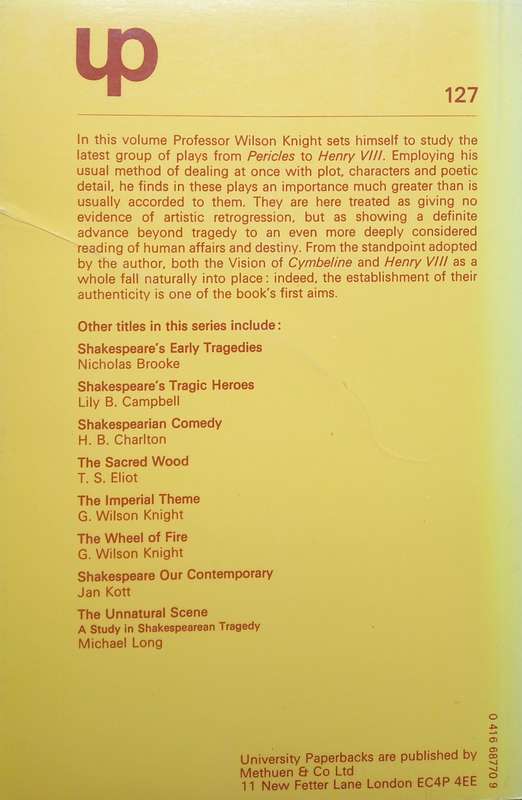 G. Wilson Knight, The Crown of Life: Essays in Interpretation of Shakespeare's Final Plays