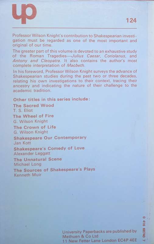 G. Wilson Knight, The Imperial Theme: Further Interpretations of Shakespeare's Tragedies