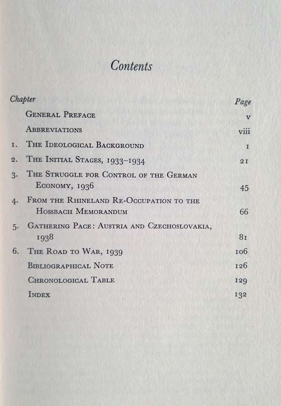 William Carr, Arms, Autarky and Aggression: A Study in German Foreign Policy, 1933-1939