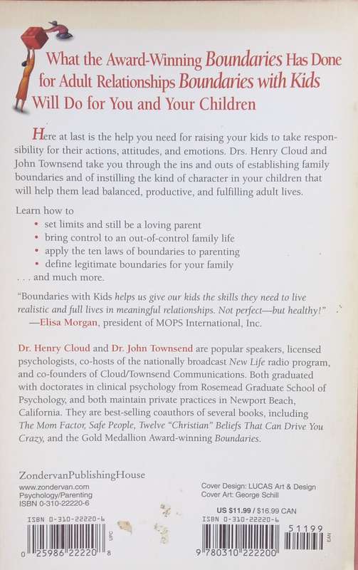 Henry Cloud & John Townsend, Boundaries with Kids