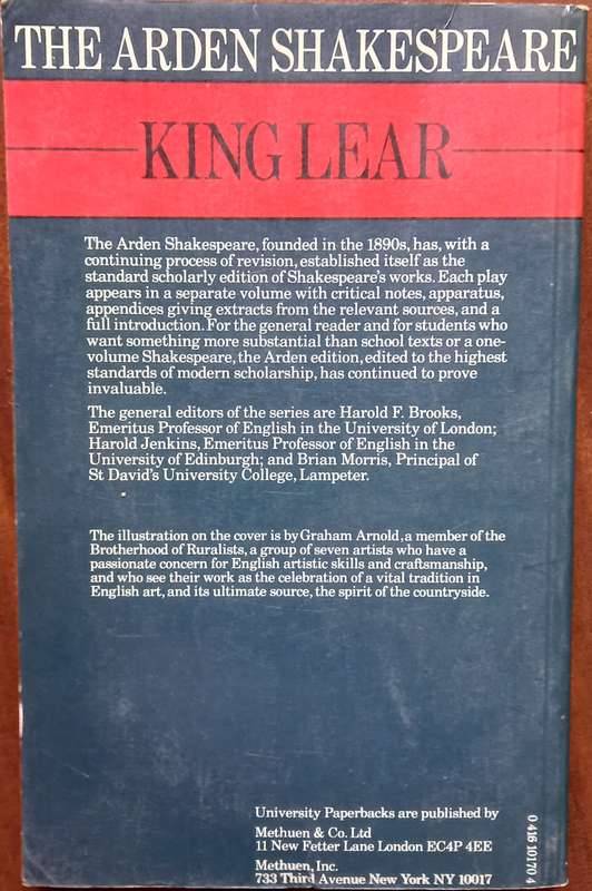 William Shakespeare, King Lear (Arden Series)