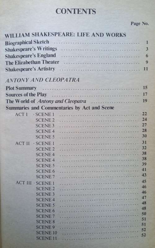 Coles Notes: Shakespeare Antony and Cleopatra
