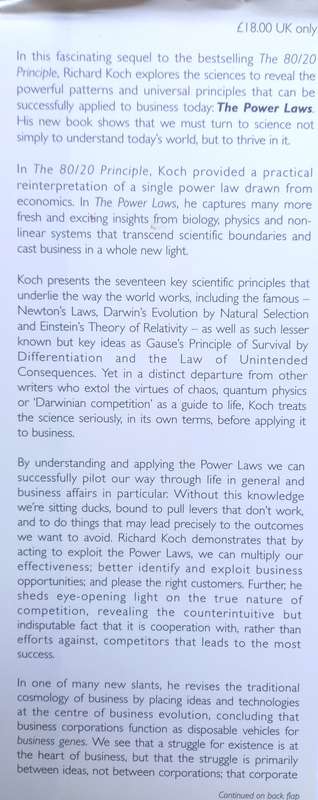 Richard Koch, The Power Laws: The Science of Success