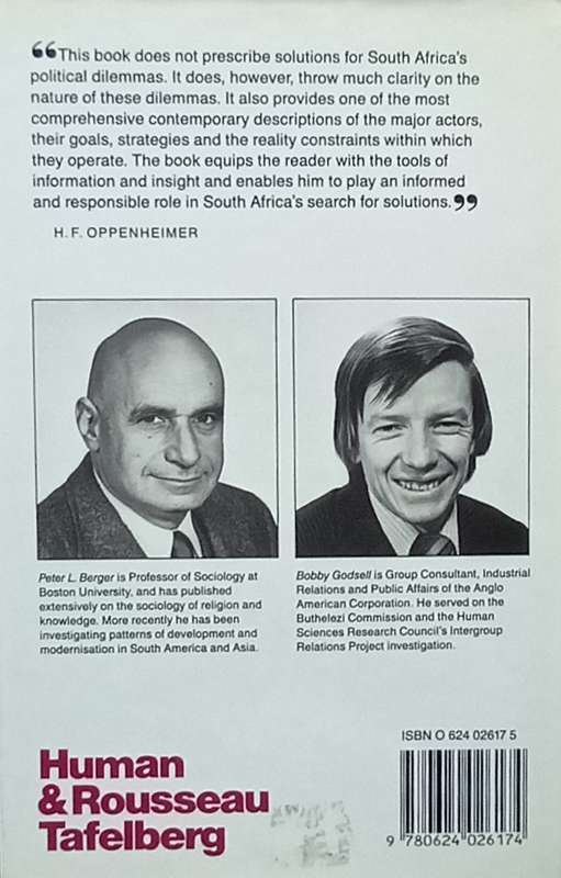 Peter L. Berger & Bobby Godsell, A Future South Africa: Visions, Strategies and Realities