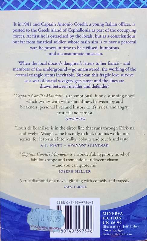 Louis de Bernieres, Captain Corelli's Mandolin