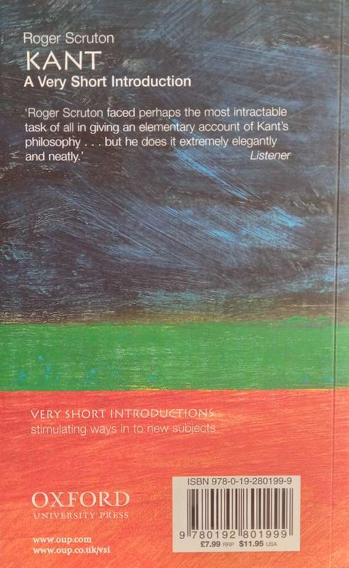Roger Scruton, Kant: A Very Short Introduction