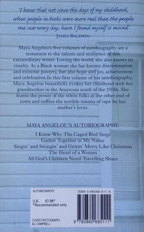 Maya Angelou, I Know Why The Caged Bird Sings