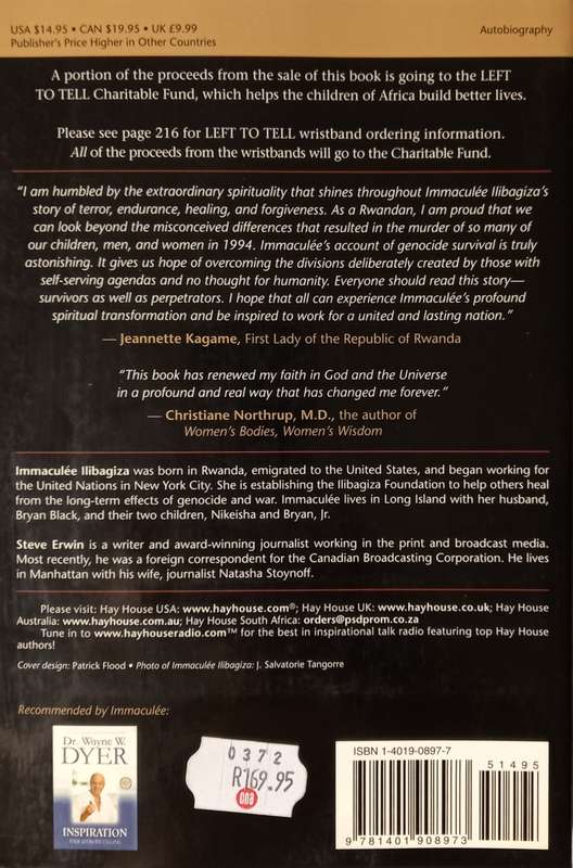 Immaculee Ilibagiza, Left to Tell: Discovering God Amidst the Rwandan Holocaust