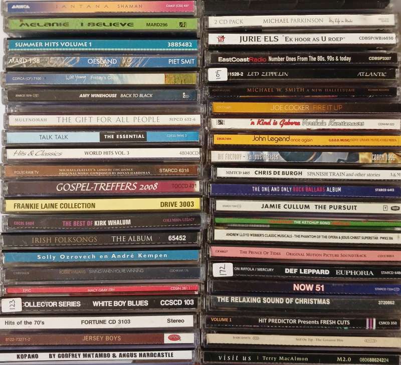 Collection of 44 music CDs