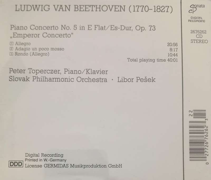Beethoven: Piano Concerto no. 5 'Emperor'