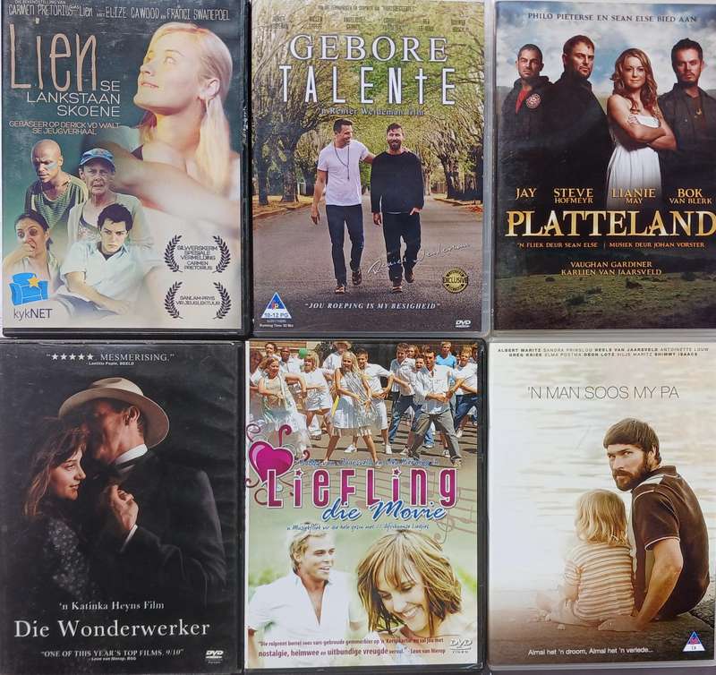Collection of 6 DVDs (Afrikaans movies)