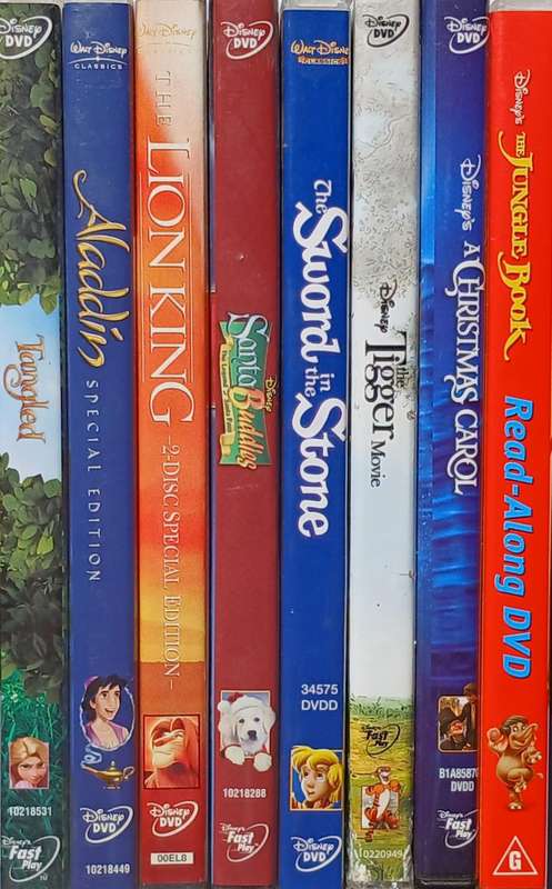 Collection of 8 DVDs (Disney)