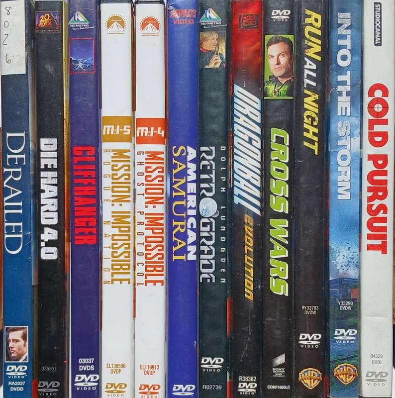 Collection of 12 DVDs (Action & Adventure)