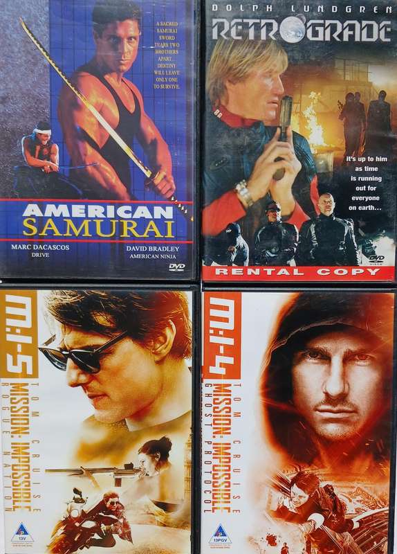 Collection of 12 DVDs (Action & Adventure)
