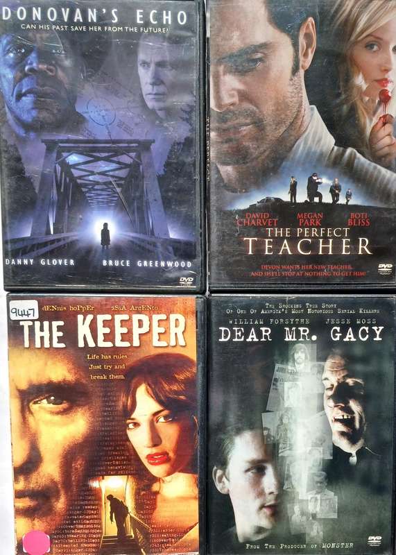 Collection of 12 DVDs (thrillers)