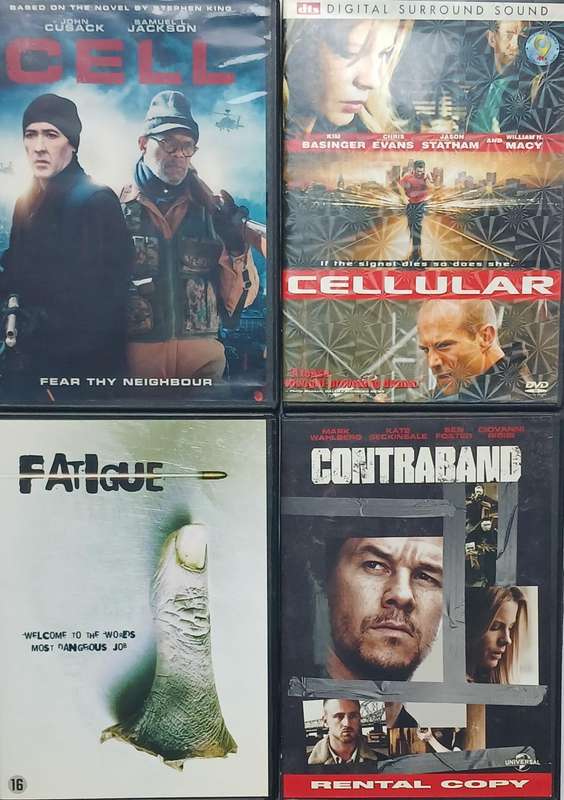 Collection of 12 DVDs (thrillers)