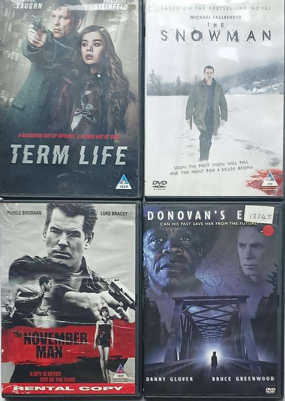 Collection of 12 DVDs (thrillers)