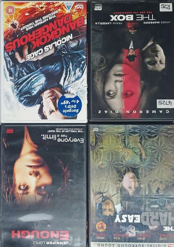 Collection of 12 DVDs (thrillers)