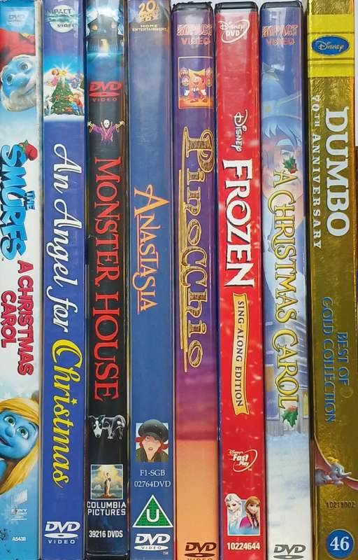 Collection of 8 DVDs (kids' cartoons)