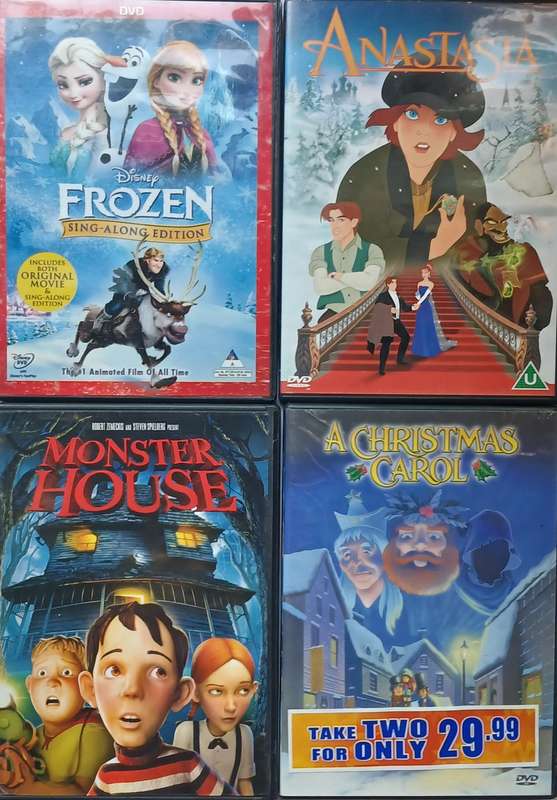Collection of 8 DVDs (kids' cartoons)