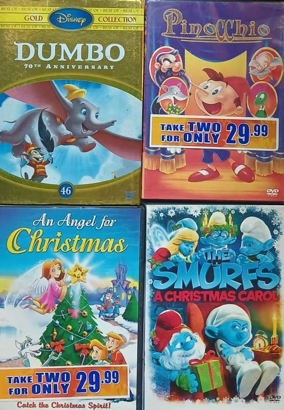 Collection of 8 DVDs (kids' cartoons)