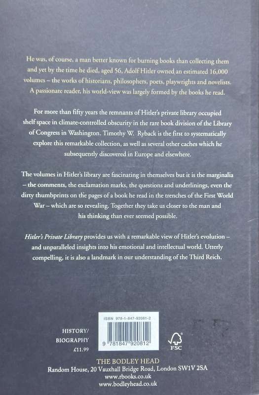Timothy W. Ryback, Hitler's Private Library: The Books that Shaped his Life