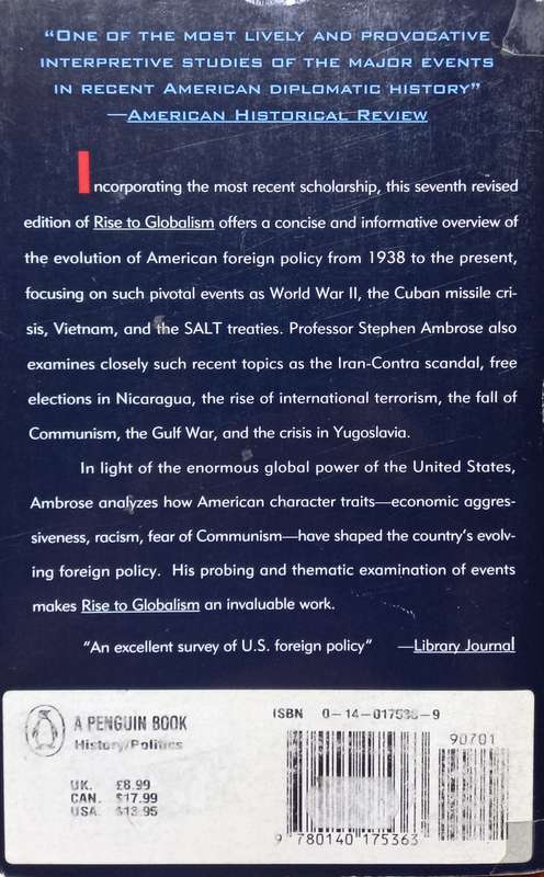 Stephen E. Ambrose, Rise to Globalism: American Foreign Policy since 1938
