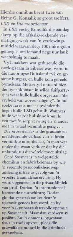 Konsalik, Omnibus 4: LSD en Die Moordenaar