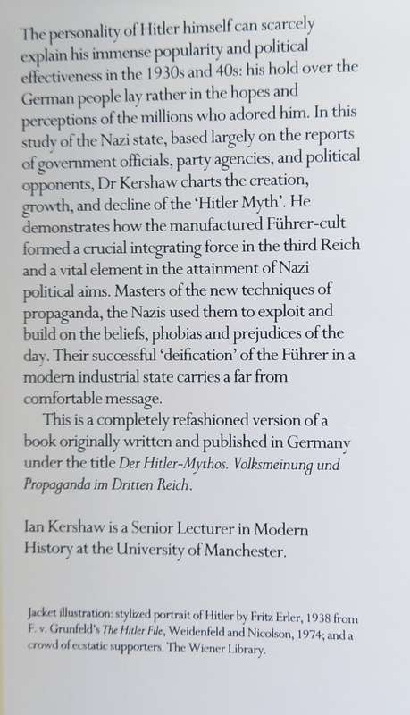 Ian Kershaw, The 'Hitler Myth': Image and Reality in the Third Reich