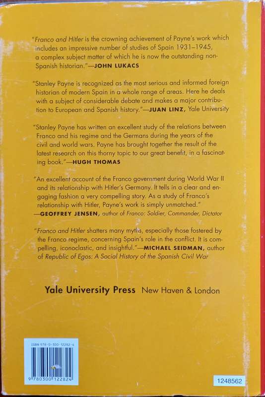 Stanley G. Payne, Franco and Hitler: Spain, Germany, and World War II