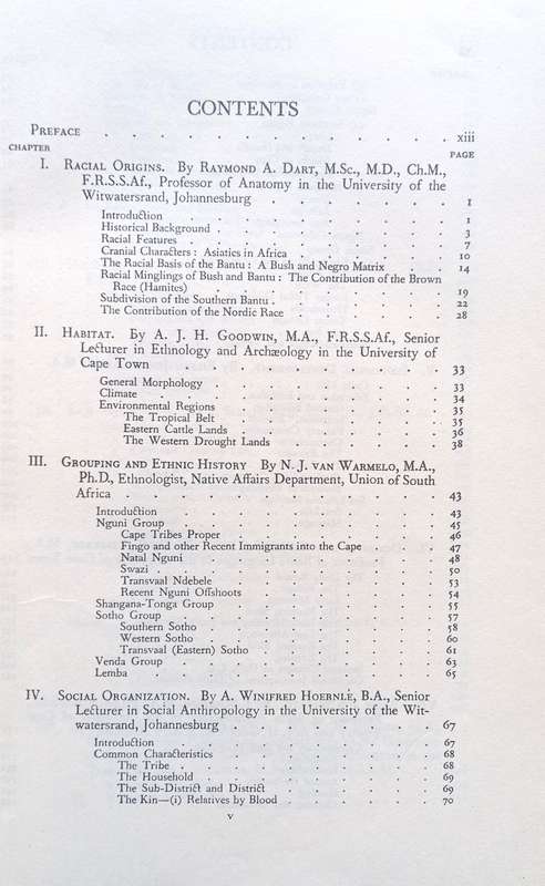 Isaac Schapera, The Bantu-Speaking Tribes of South Africa: An Ethnographical Survey