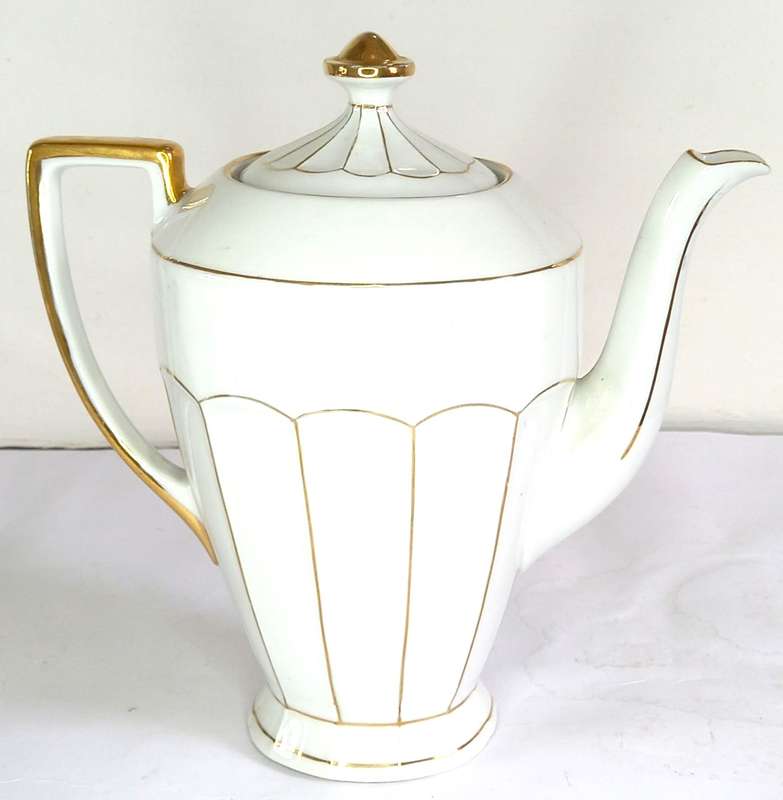 Czechoslovakian "Victoria China" Demitasse Coffee Set (11 pcs)