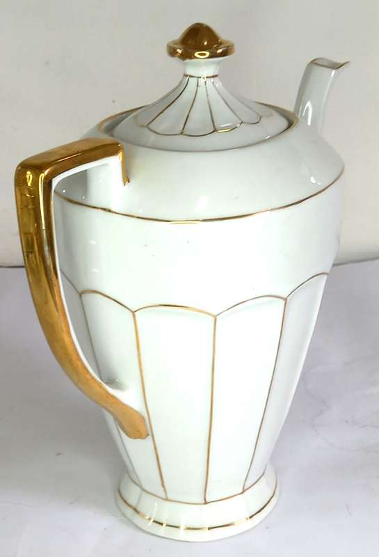 Czechoslovakian "Victoria China" Demitasse Coffee Set (11 pcs)