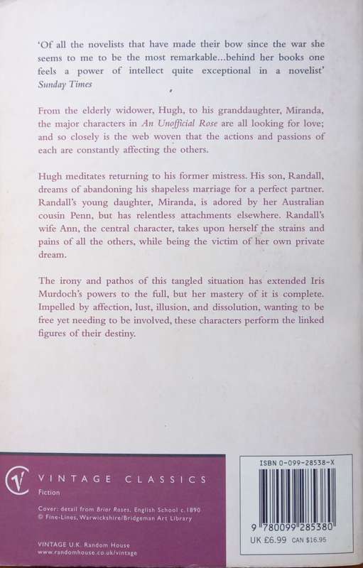 Iris Murdoch, An Unofficial Rose