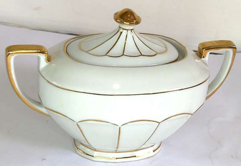 Czechoslovakian "Victoria China" Demitasse Coffee Set (11 pcs)