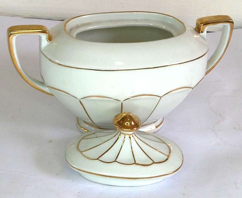 Czechoslovakian "Victoria China" Demitasse Coffee Set (11 pcs)