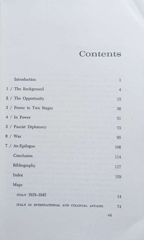 Alan Cassels, Fascist Italy