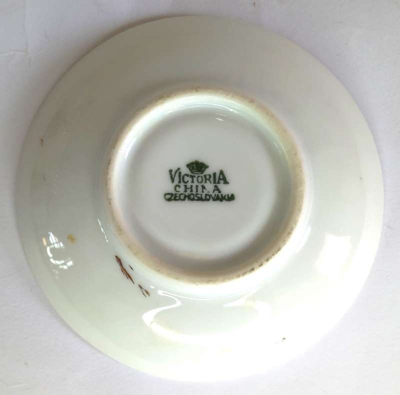 Czechoslovakian "Victoria China" Demitasse Coffee Set (11 pcs)