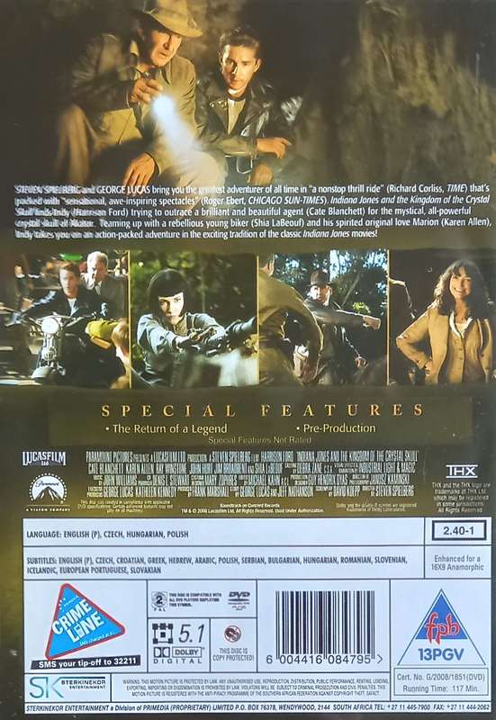 Indiana Jones and the Kingdom of the Crystal Skull (DVD)