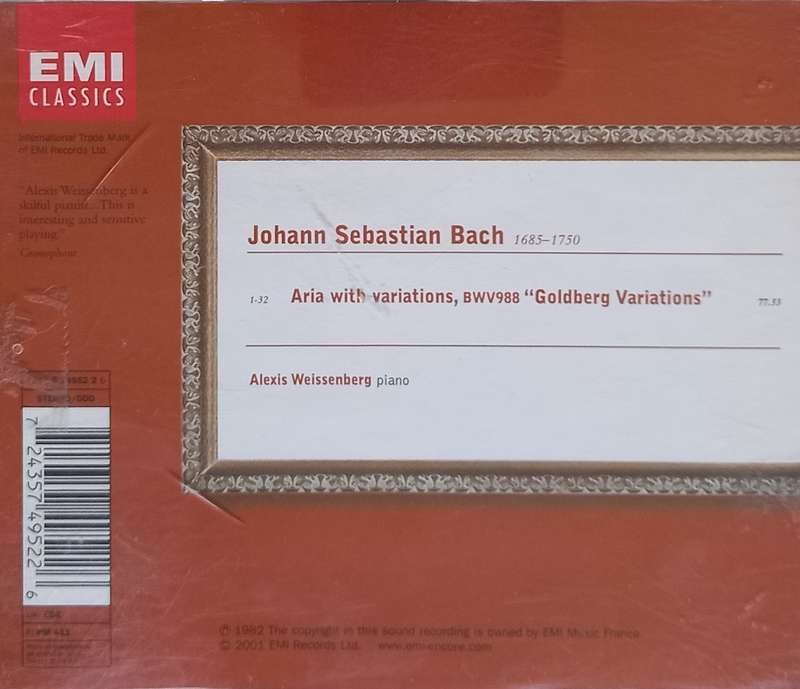 Bach: Goldberg Variations (Weissenberg)