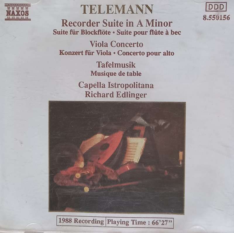 Telemann: Viola Concerto, Recorder Suite, Concerto for 3 Violins & Concerto for 2 Horns