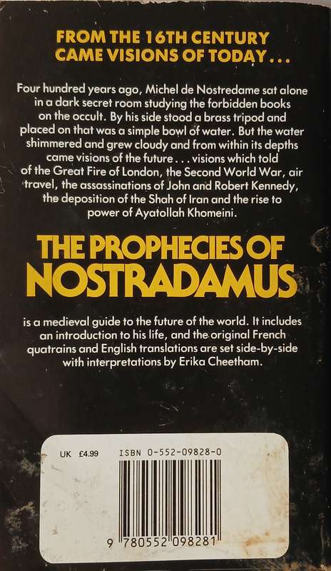 Erika Cheetham, The Prophecies of Nostradamus