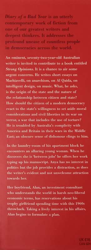 JM Coetzee, Diary of a Bad Year