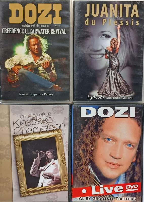 Collection of 4 Afrikaans Music DVDs
