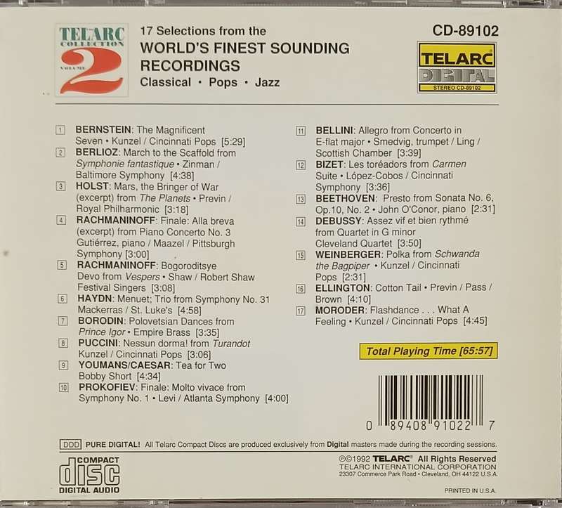 The Telarc Collection Volume 2 (Classical compilation)
