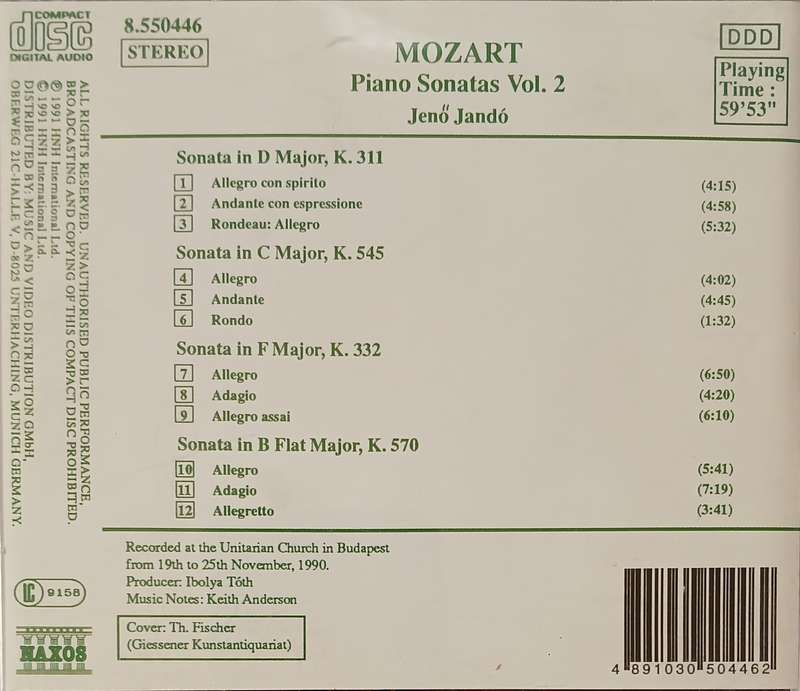 Mozart: Piano Sonatas, K. 311, 332, 545 & 570