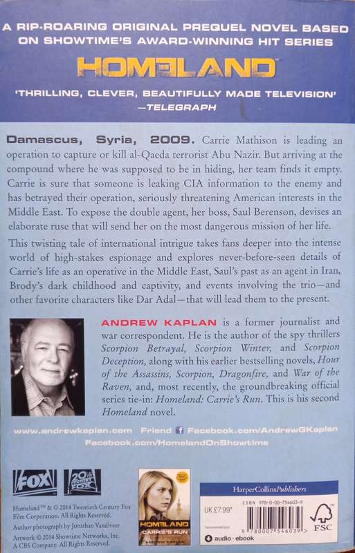 Andrew Kaplan, Homeland: Saul's Game