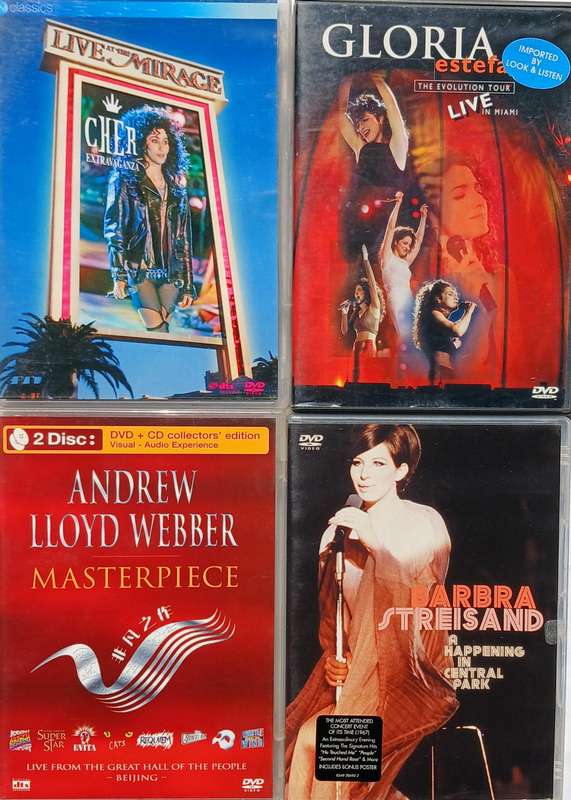 Collection of 8 Music DVDs