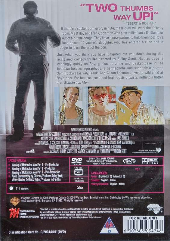 Matchstick Men (DVD)